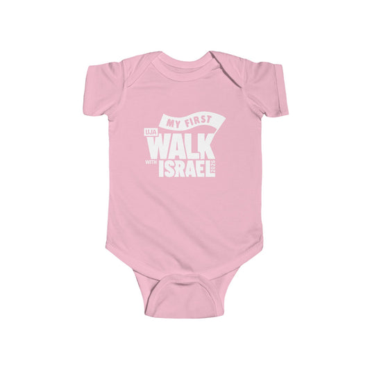 My First Walk baby onesie - coloured