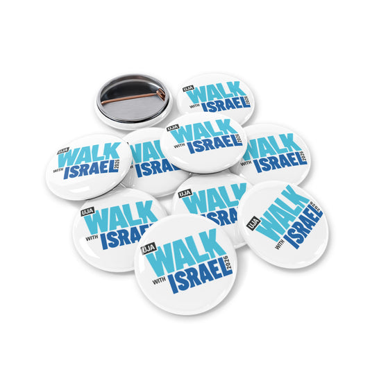 Walk with Israel round pin