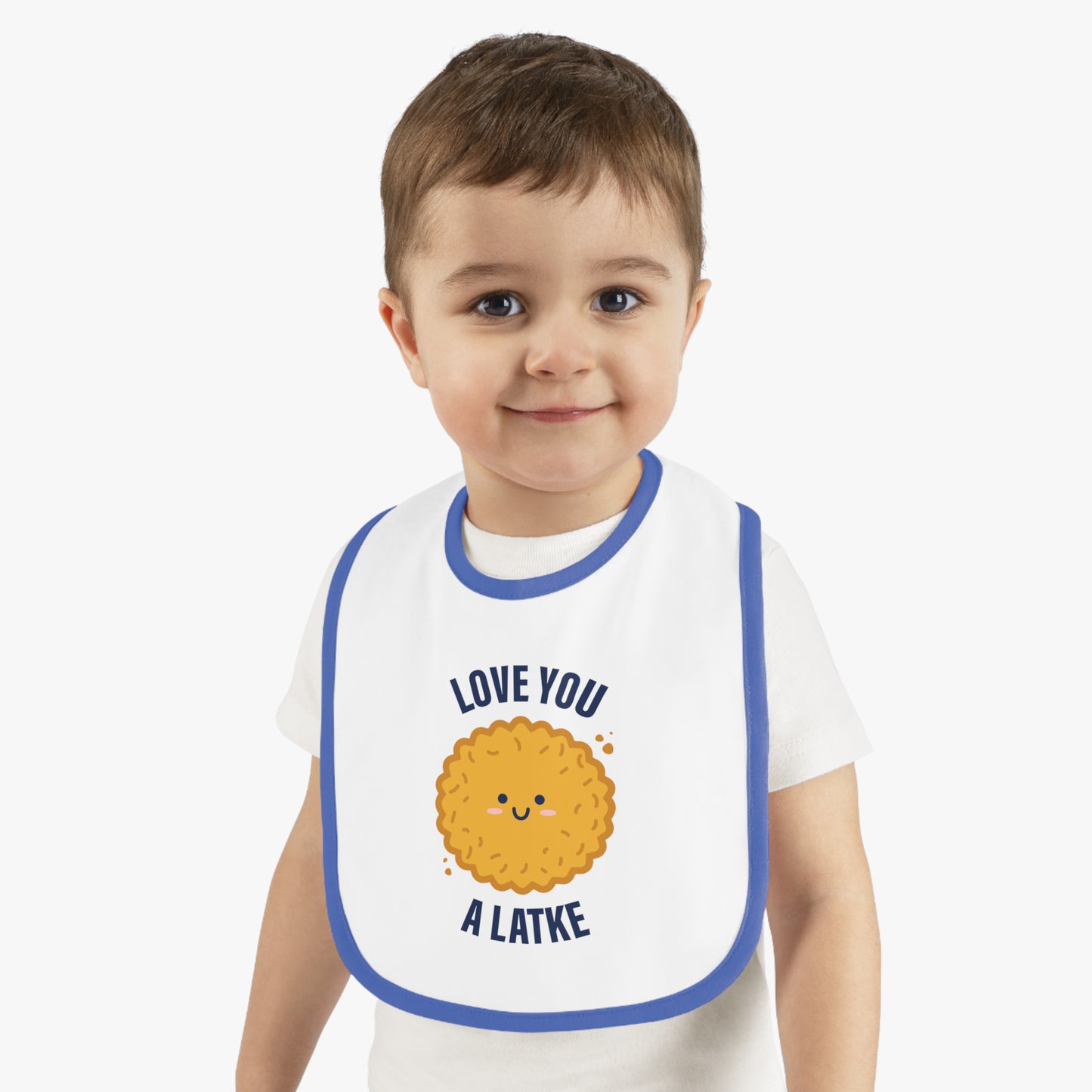 Love You a Latke baby bib
