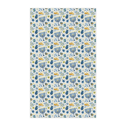 Menorah tea towel