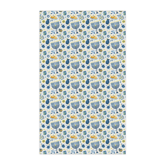 Menorah tea towel