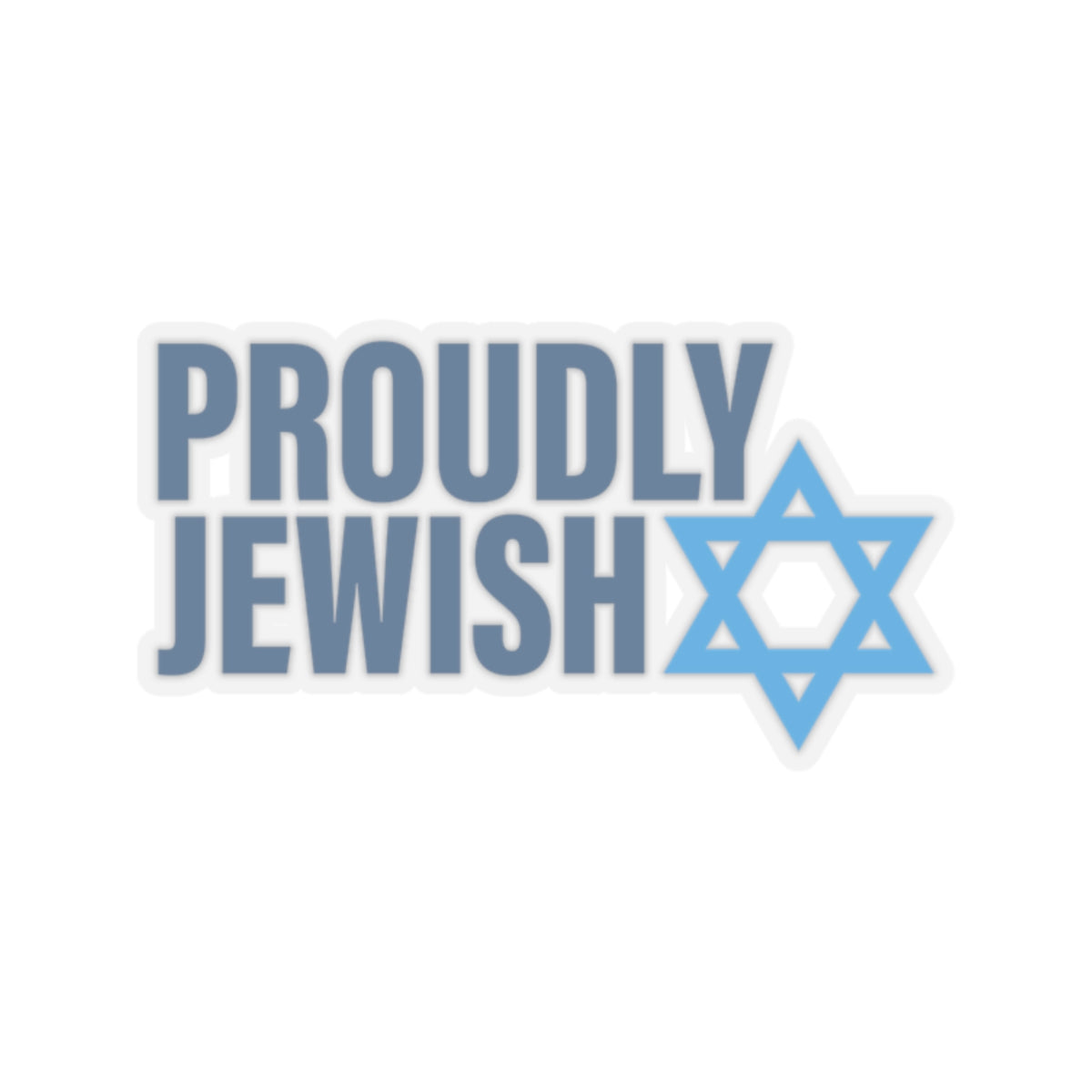 Proudly Jewish sticker