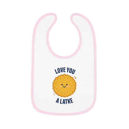 Love You a Latke baby bib