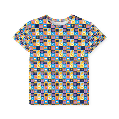 Hanukkah kids' pajama shirt