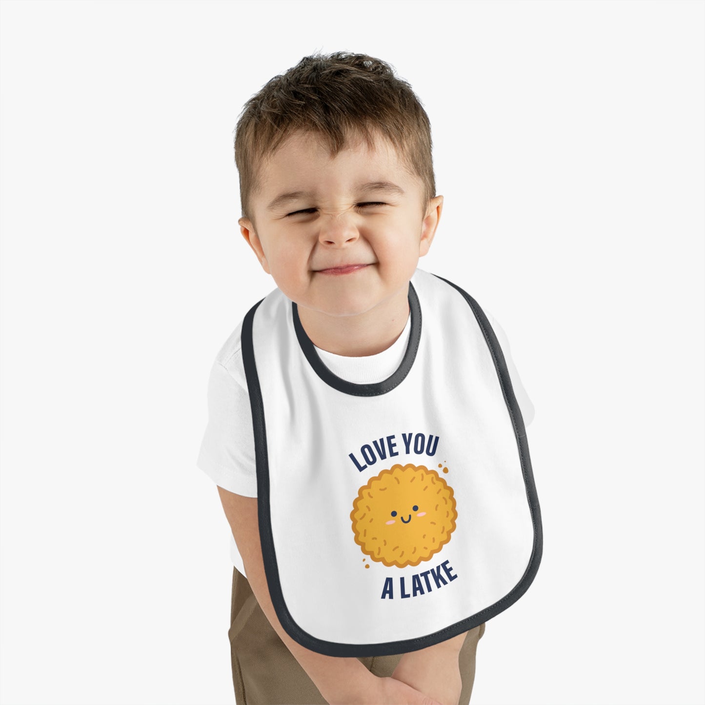 Love You a Latke baby bib