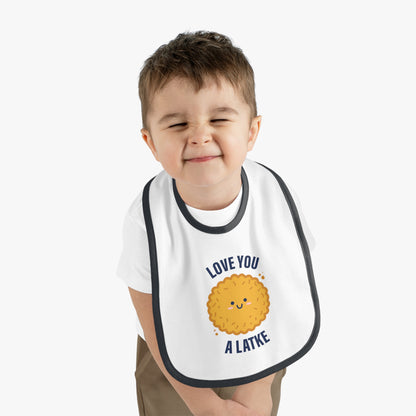 Love You a Latke baby bib