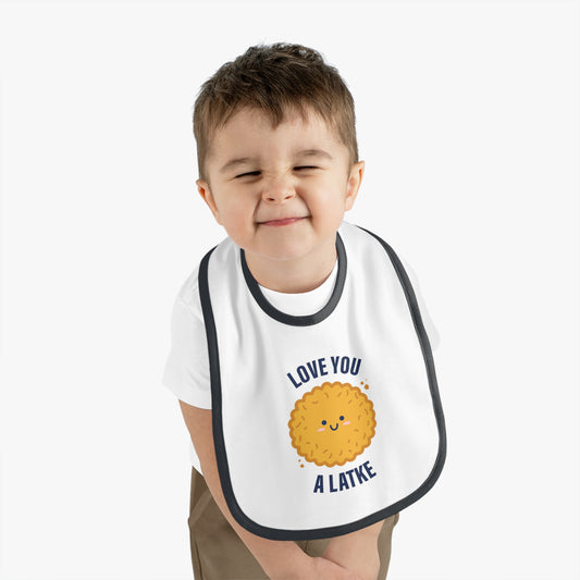 Love You a Latke baby bib