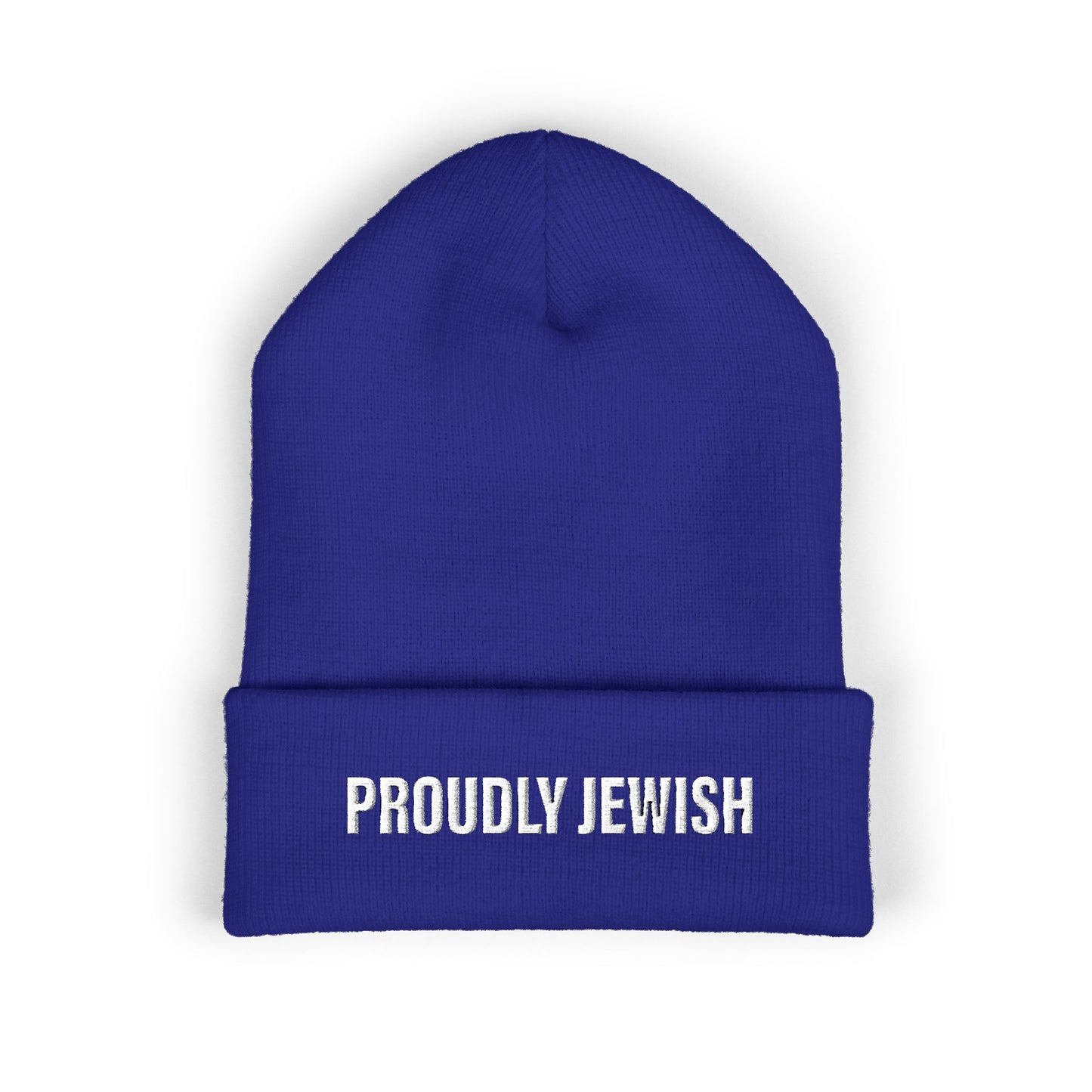 Proudly Jewish embroidered beanie