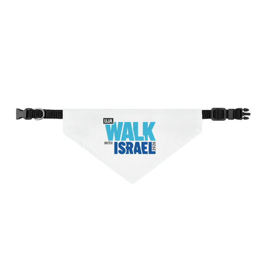 Walk with Israel dog bandana