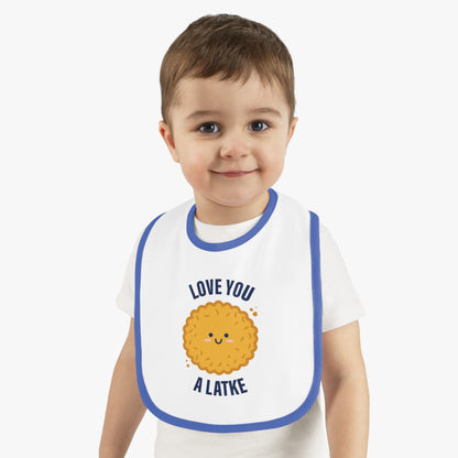 Love You a Latke baby bib