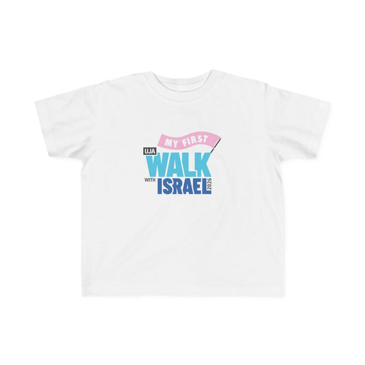 My First Walk toddler shirt - pink