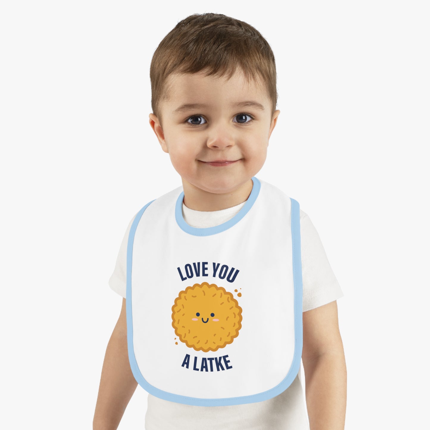 Love You a Latke baby bib