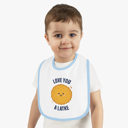 Love You a Latke baby bib