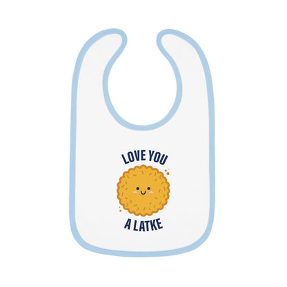 Love You a Latke baby bib