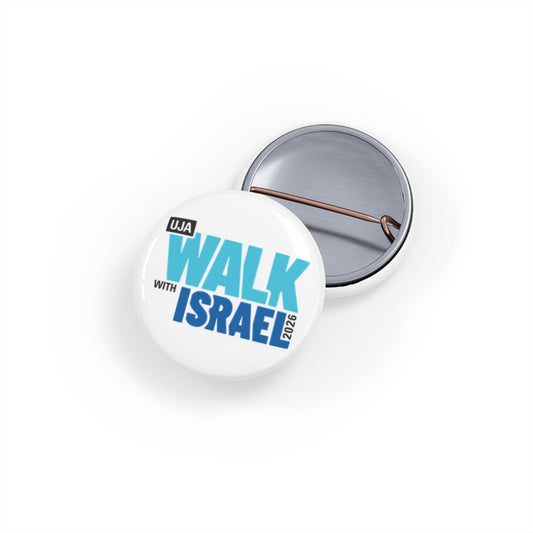 Walk with Israel round pin