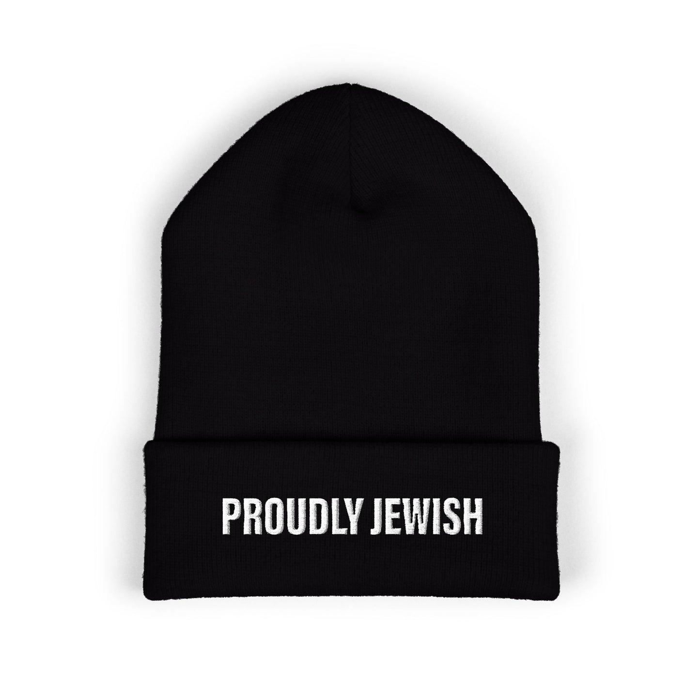 Proudly Jewish embroidered beanie