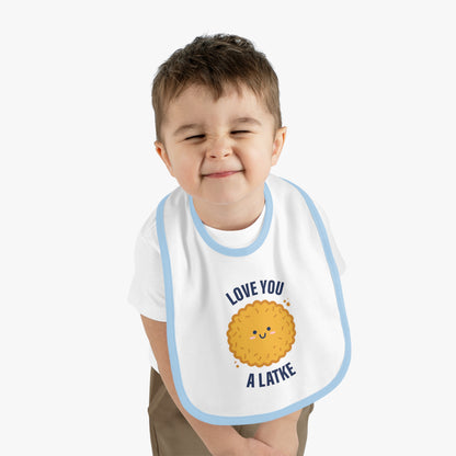 Love You a Latke baby bib