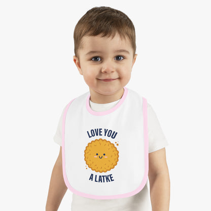 Love You a Latke baby bib