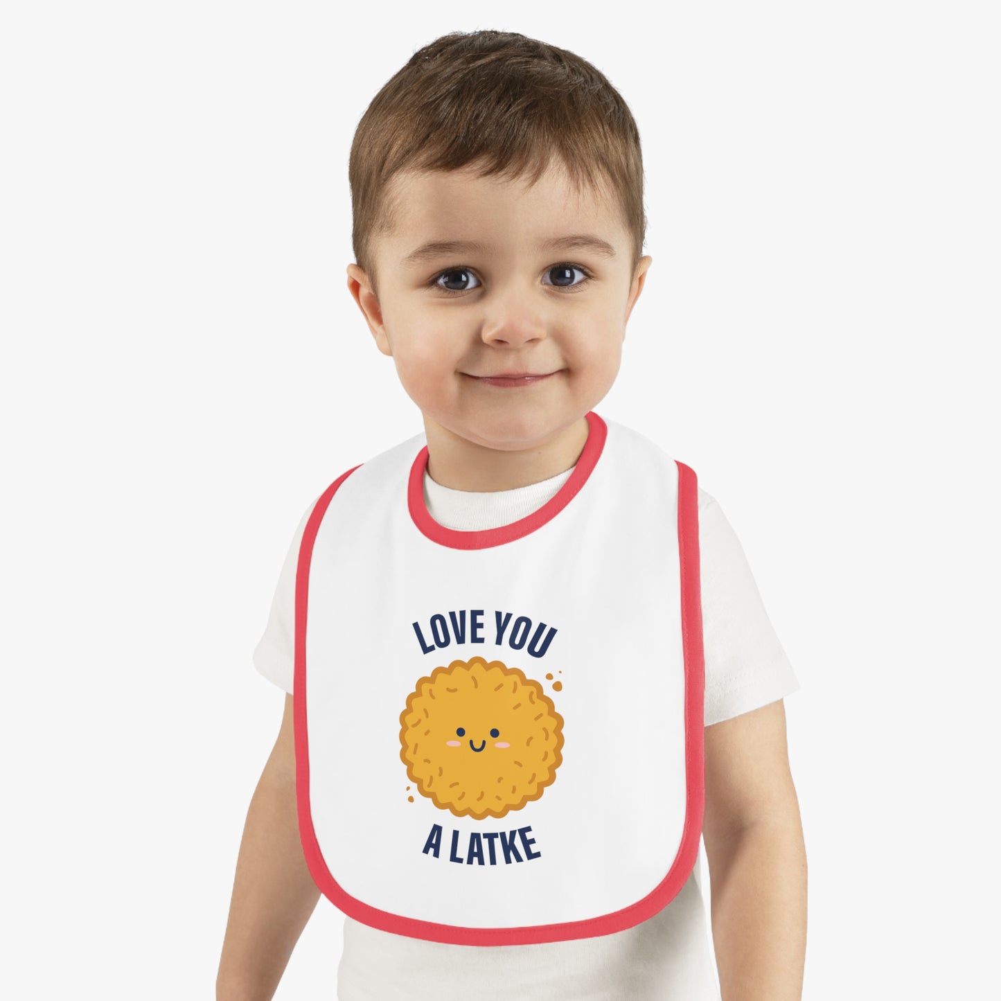 Love You a Latke baby bib