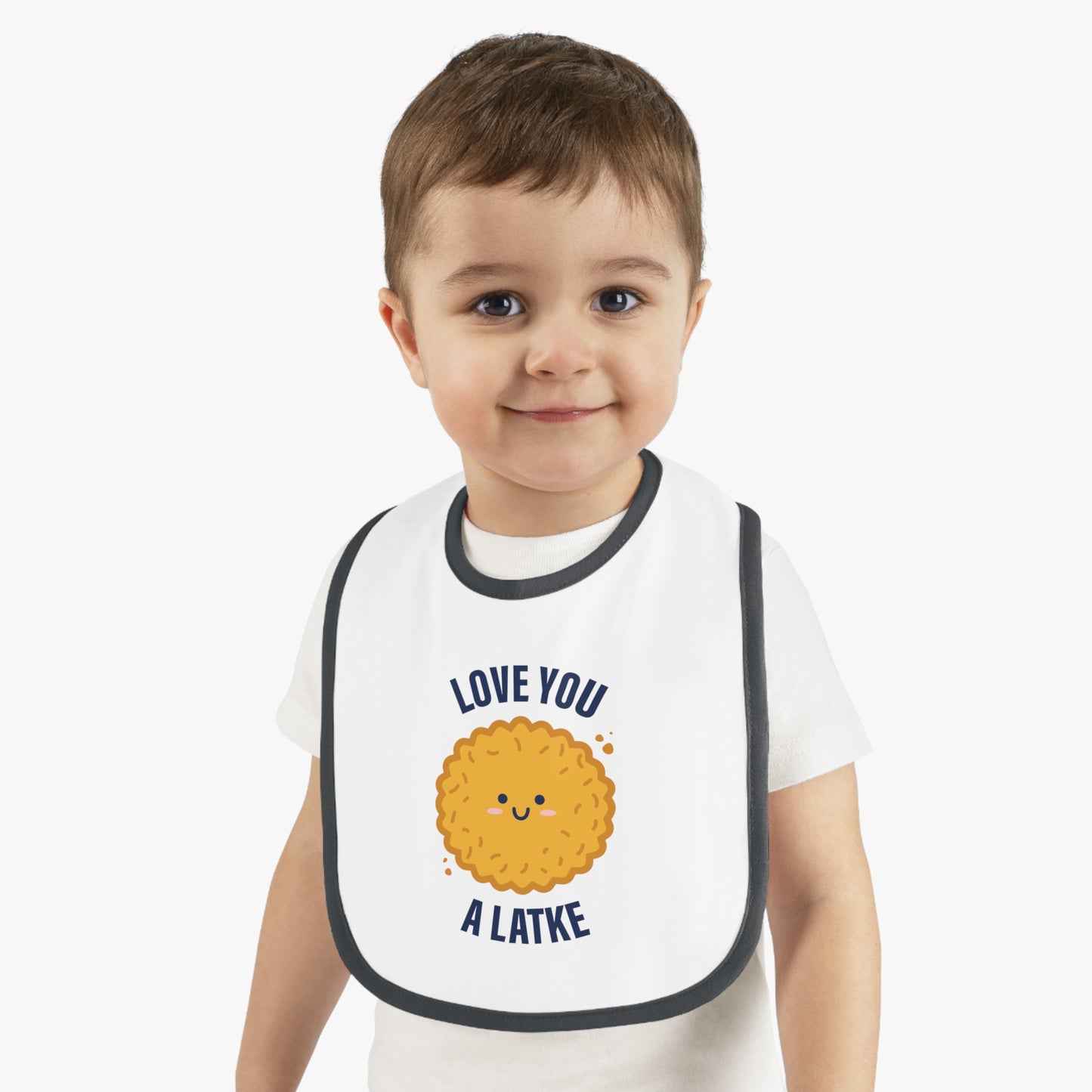 Love You a Latke baby bib