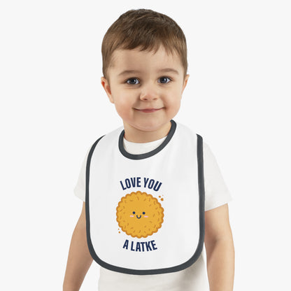 Love You a Latke baby bib