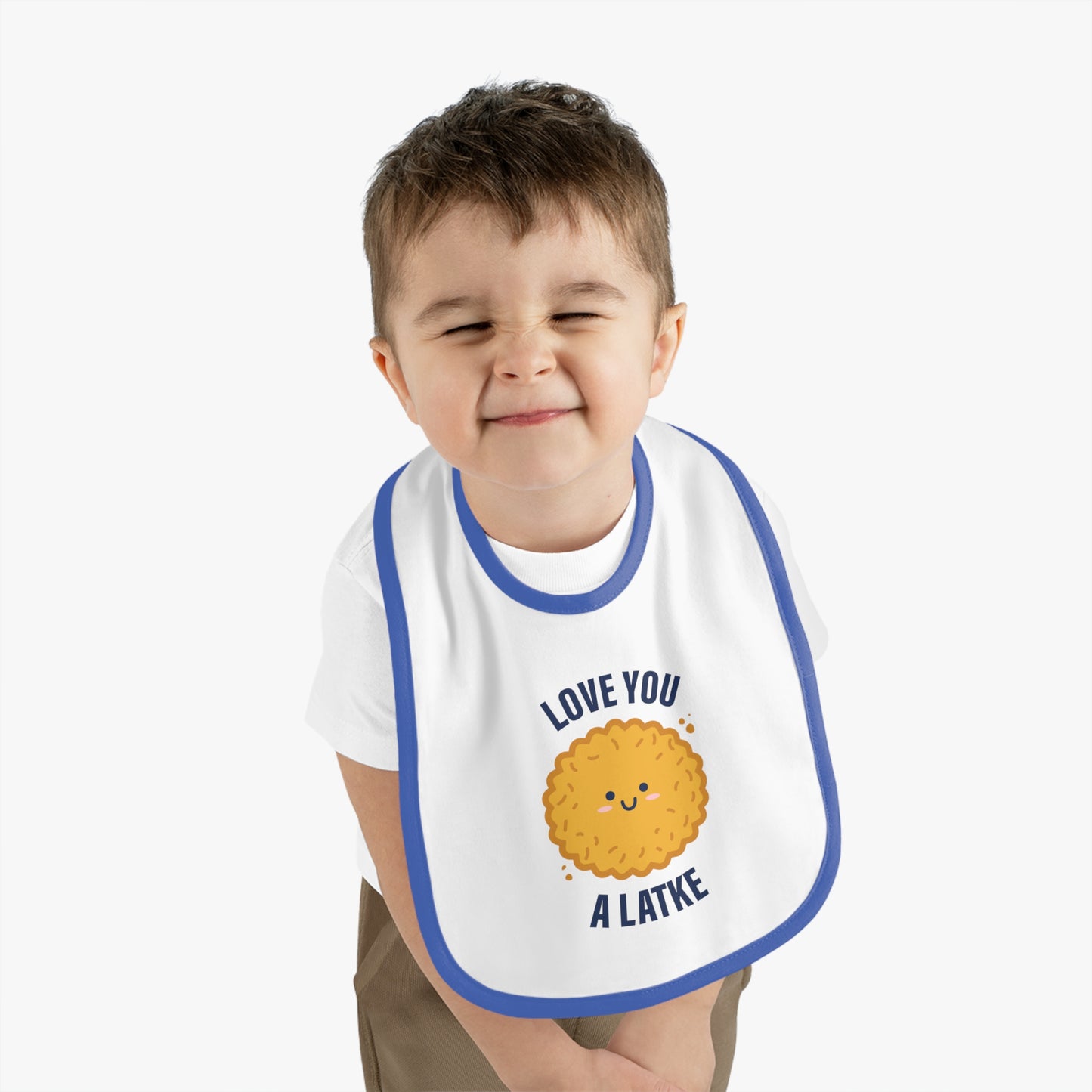 Love You a Latke baby bib