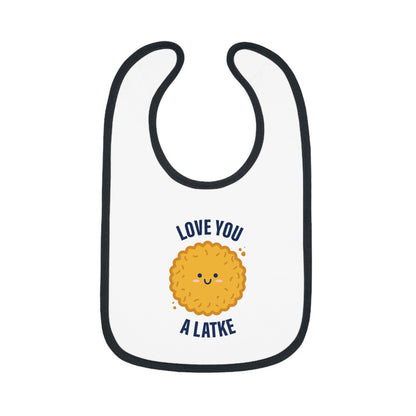 Love You a Latke baby bib