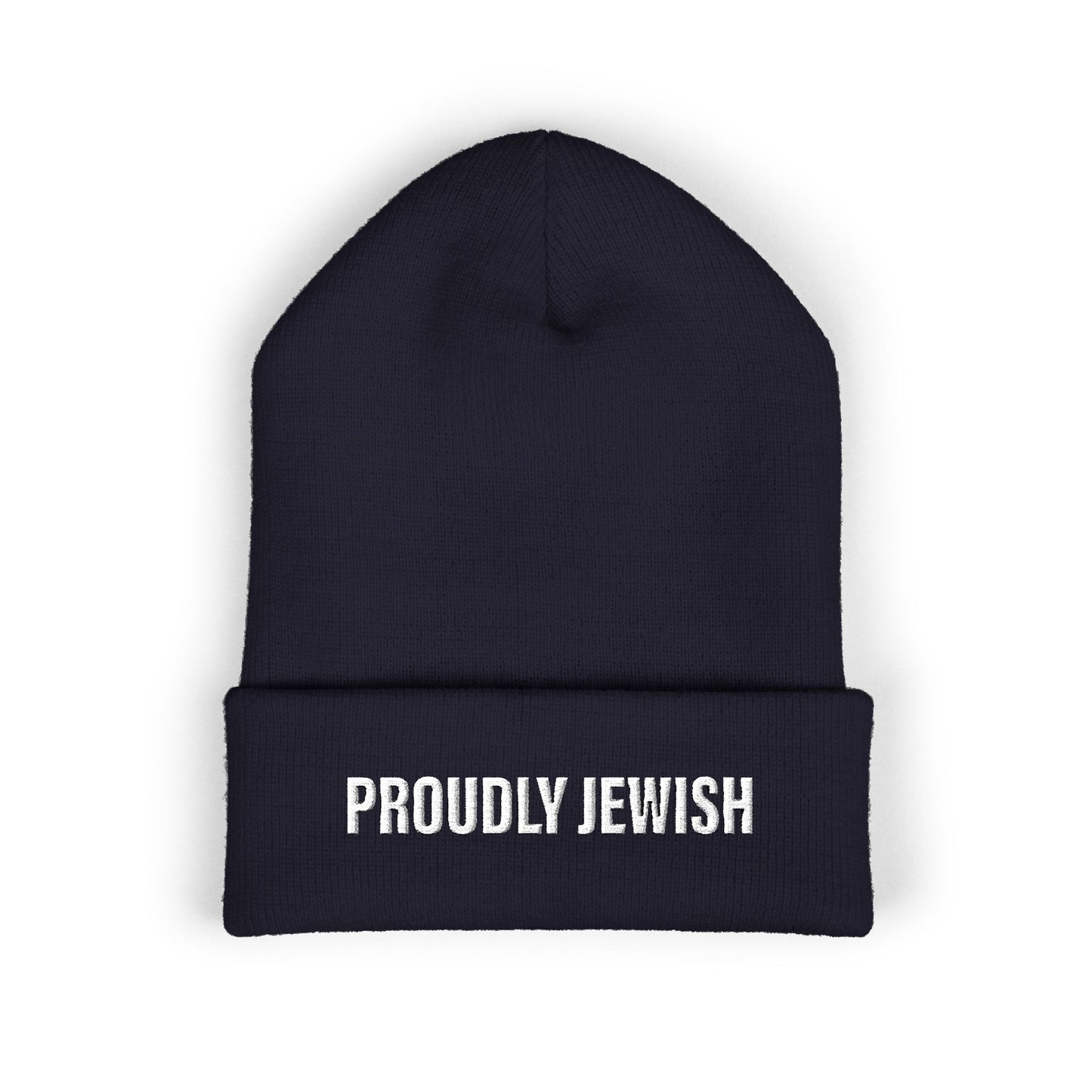 Proudly Jewish embroidered beanie